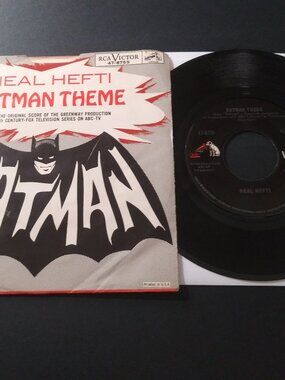 Neal Hefti – Batman Theme VG+ Original RCA Victor 8755 Record & Pic Sleeve 1965